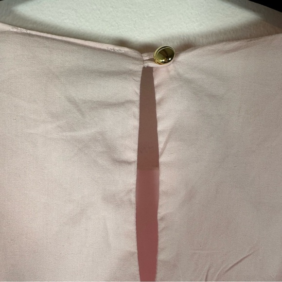 Sail To Sable Scalloped Hem Mini Dress - Pink Blush XS babyshowe preppy cotton - Picture 9 of 12